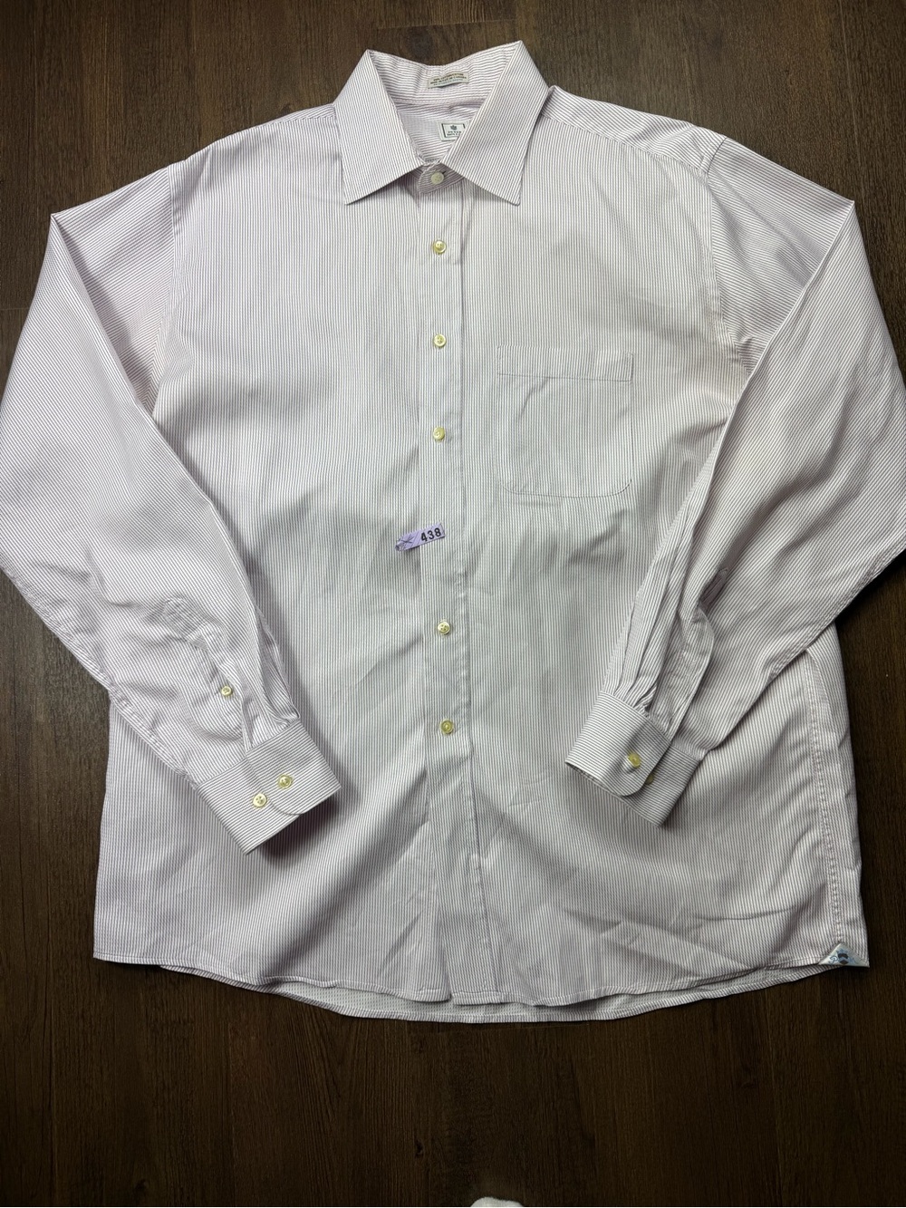Peter Millar Light Pink Striped Dress Shirt